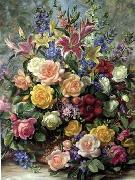 unknow artist Floral, beautiful classical still life of flowers.083 Germany oil painting artist